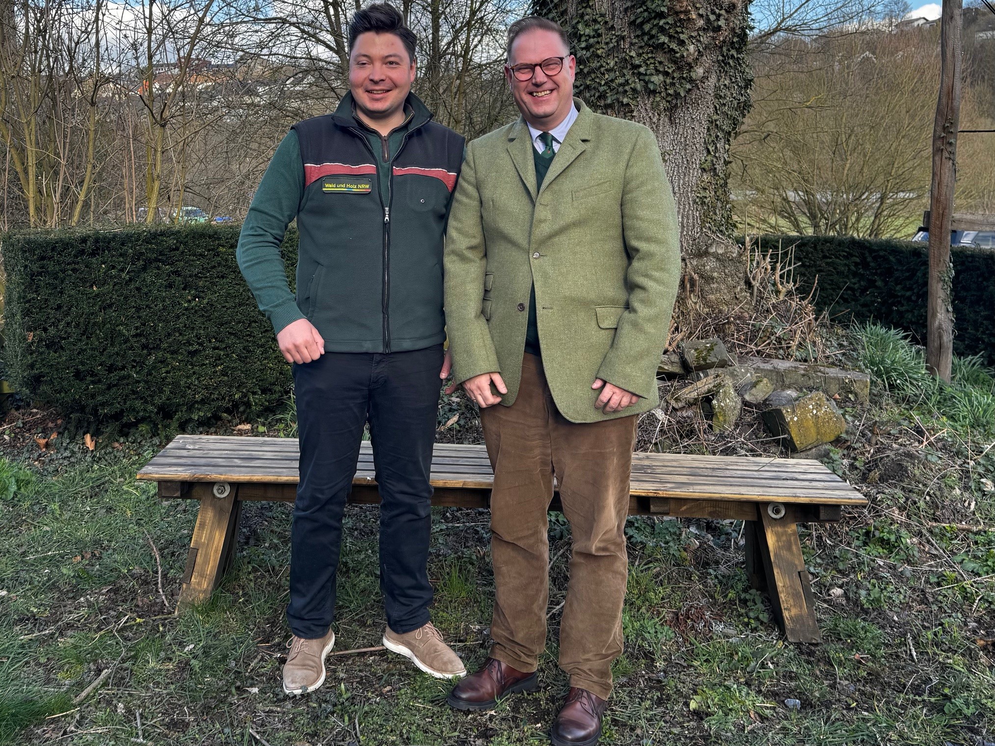 Johannes Schmitt und Prof. Dr. Gerrit Bub leiten die Koordinationsstelle zur Konzeptionierung des Wald-Hochschulinstituts / Bildquelle: Schmitt / Wald und Holz NRW