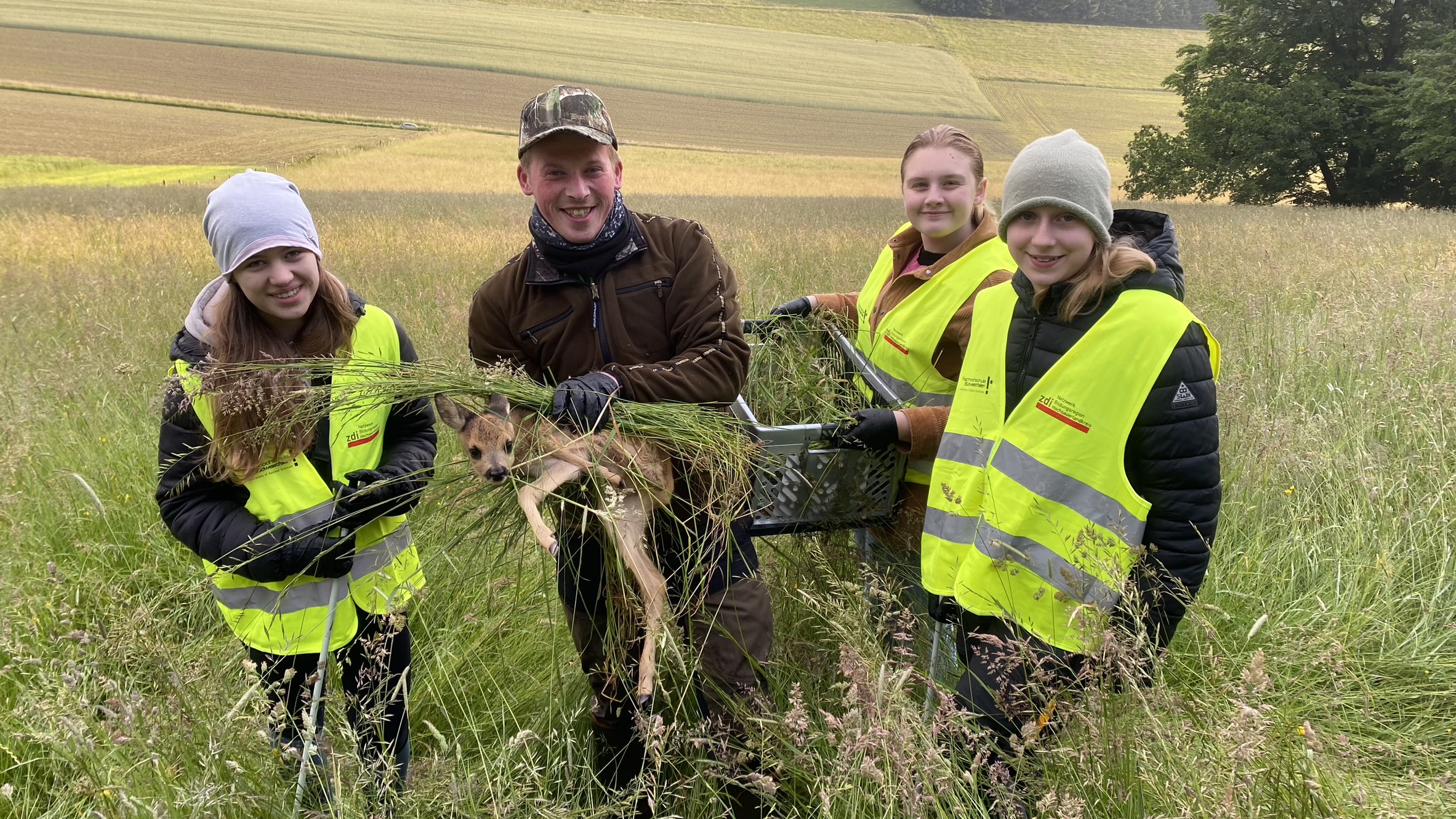 Highlight im Kursprogramm: Jugendliche retten Rehkitze mit Hilfe von Drohnen und Wärmebildkameras / Foto: Abesalom Dabakhishvili, FH Südwestfalen