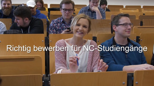 Youtube-Video zur Bewerbung für NC-Studiengänge