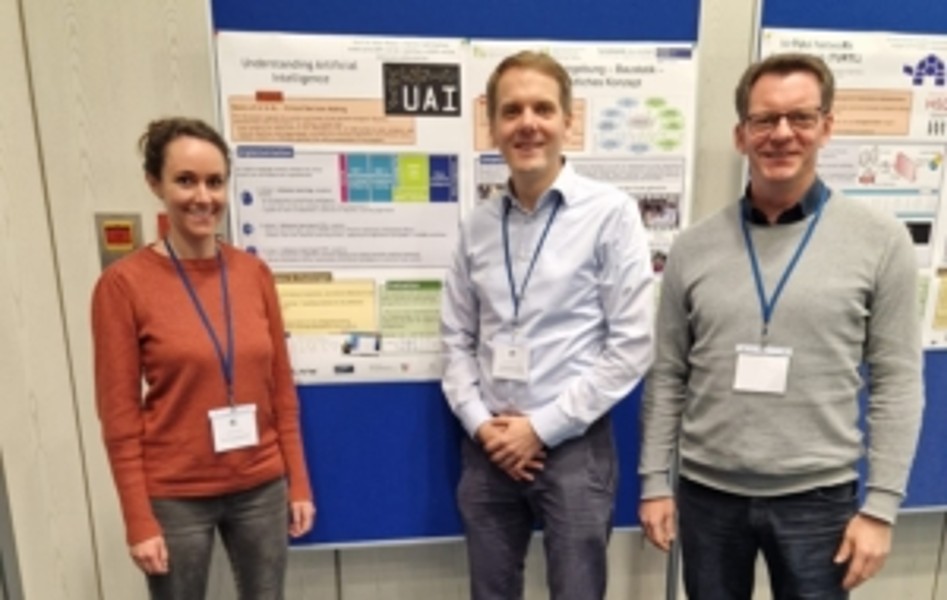 v.l.: Katharina Knauf, Prof. Dr. Ralf Plattfaut, Prof. Dr. Peter Weber
