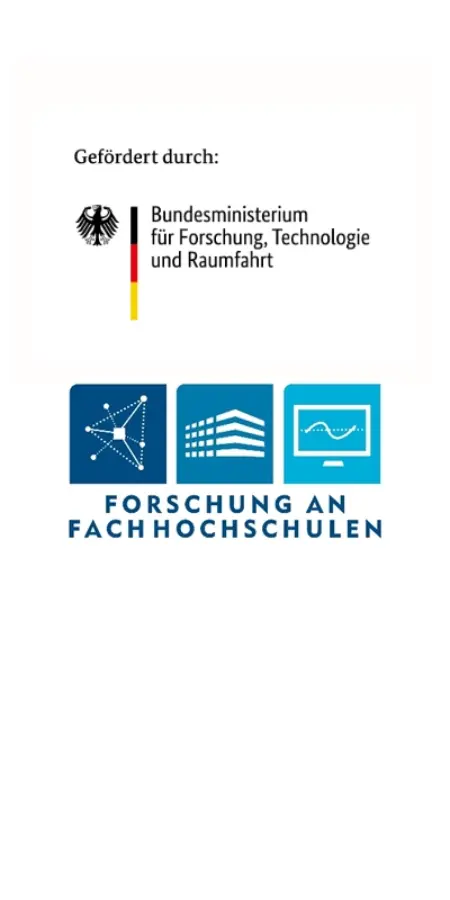 Logos BMFTR und Forschung an Fachhochschulen