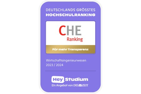 Siegel CHE-Ranking Wirtschaftsingenieurwesen 2023/2024