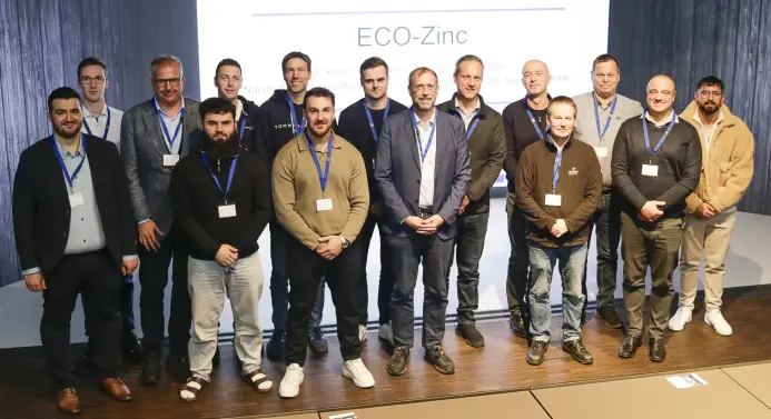 Gruppenbild des Konsortiums zum Projekt ECO-Zinc