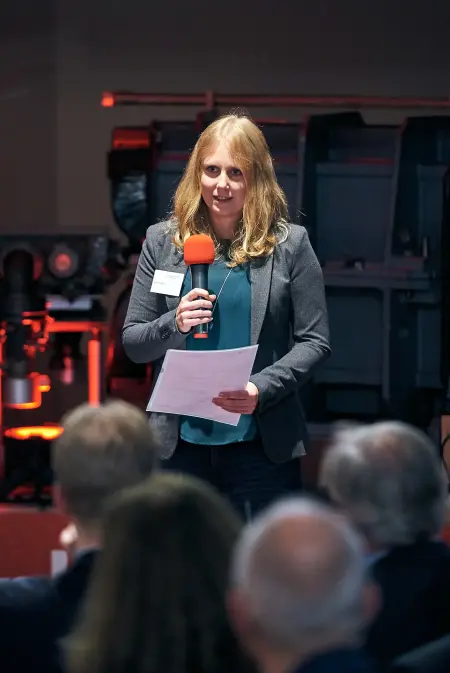 2019: Johanna Illmer bei der Förderpreisverleihung für ihre Bachelorarbeit.