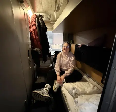 Mit dem Nachtzug ging es weiter nach Stockholm