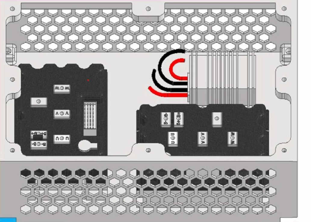 CAD-Zeichnung der Verkabelung.