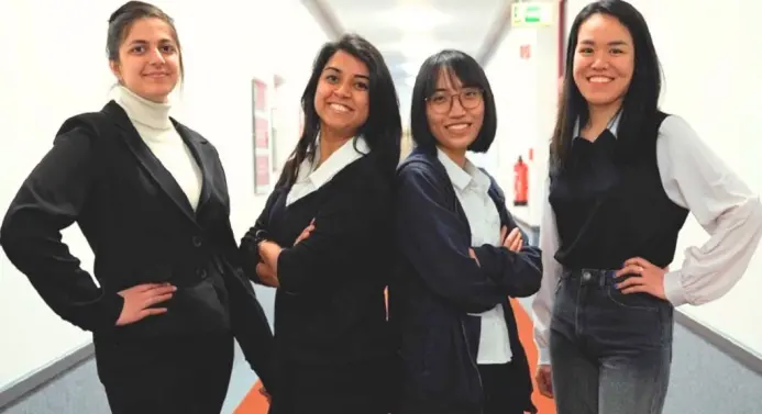 Die vier Gewinnerinnen des Global Business Students Competition